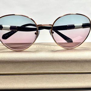 PINK GREY GRADIENT BVLGARI SUNGLASSES